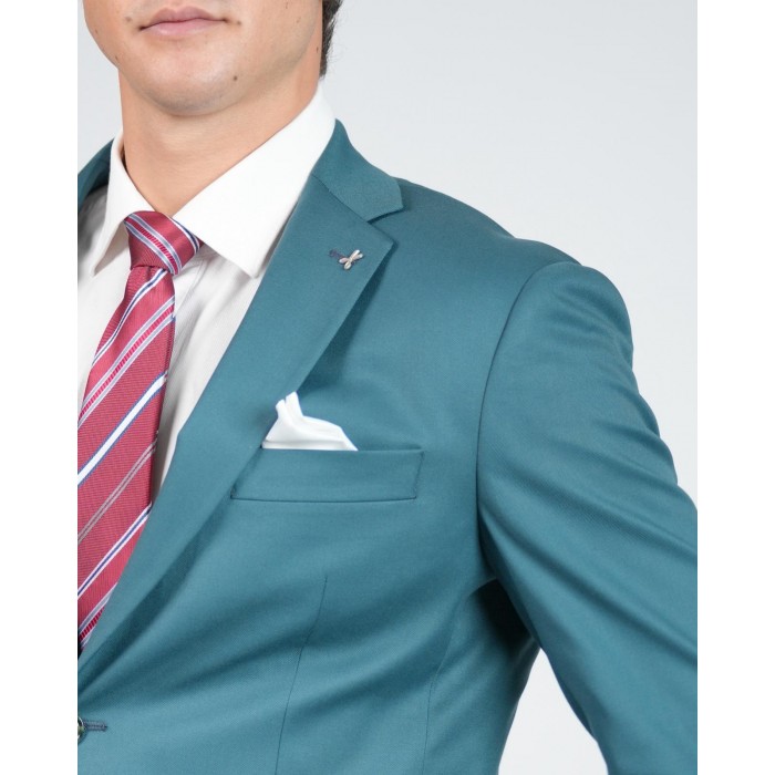 Abito monopetto - Verde petrolio