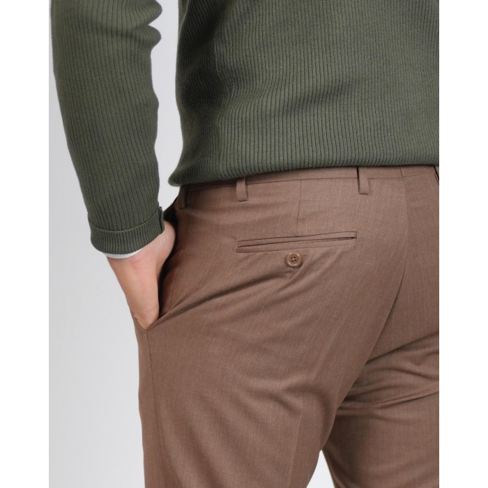 Maglia lupetto a coste - Verde