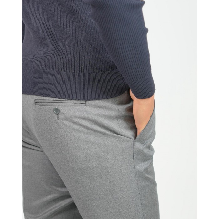 Maglia lupetto a coste - Blu