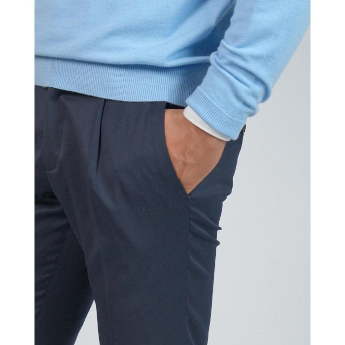 Maglia girocollo lana e cashmere -...