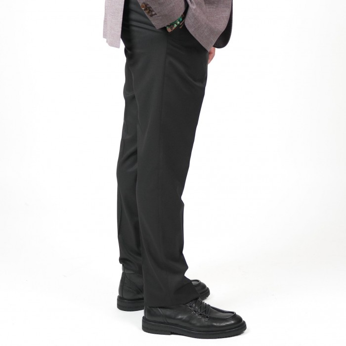 Pantalone drop 4 in lana - Nero