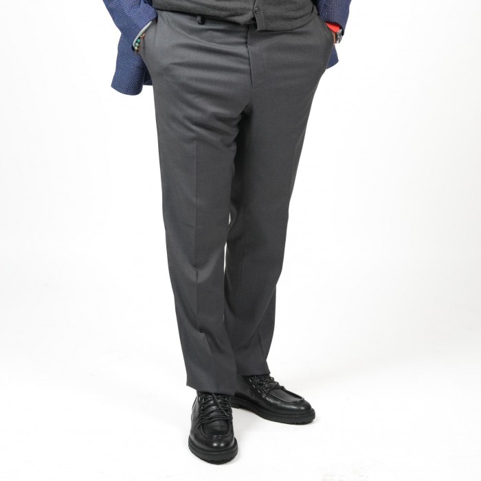 Pantalone drop 4 in lana - Grigio