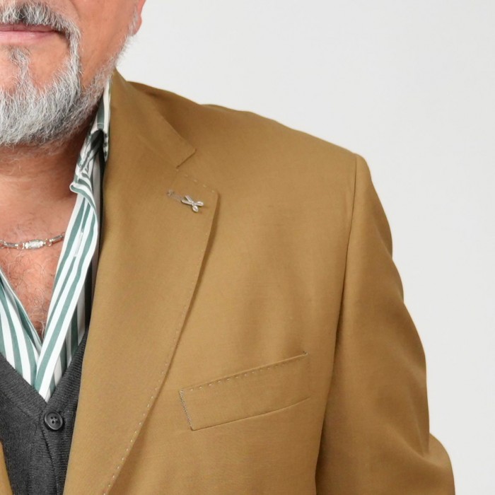 Abito monopetto cammello DROP-4