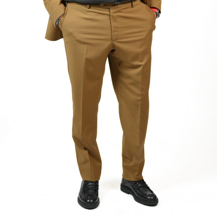 Abito monopetto cammello DROP-4