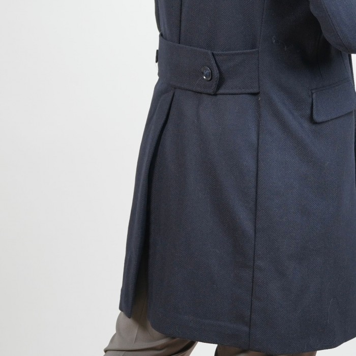 Cappotto doppio petto - Blu spigato