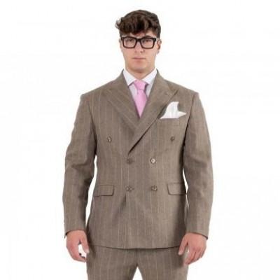 Giacca doppio petto gessata...