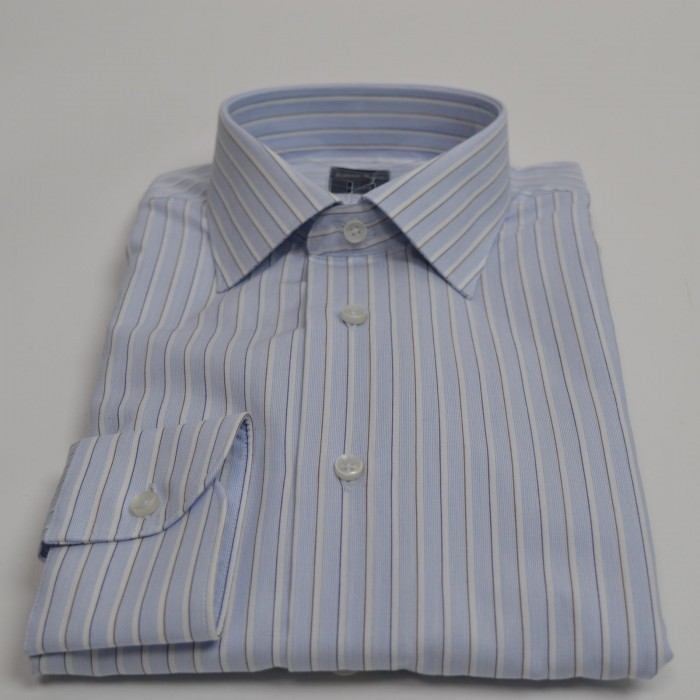 Camicia celeste fantasia