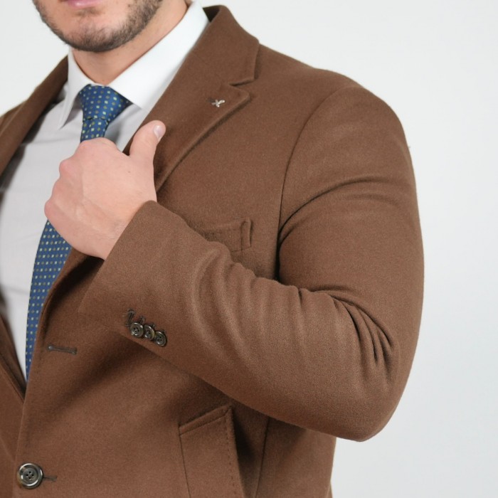 Cappotto in lana e cashmere - Moro