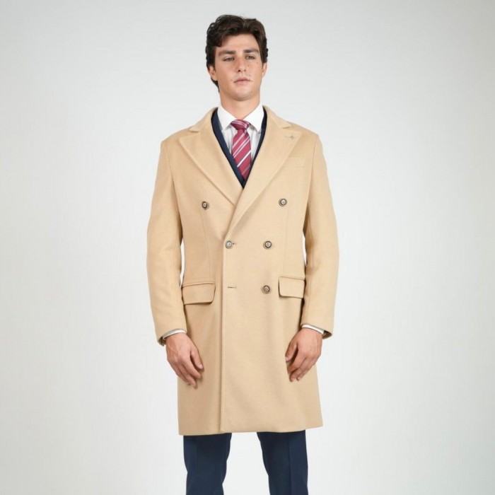 Cappotto doppio petto - Cammello