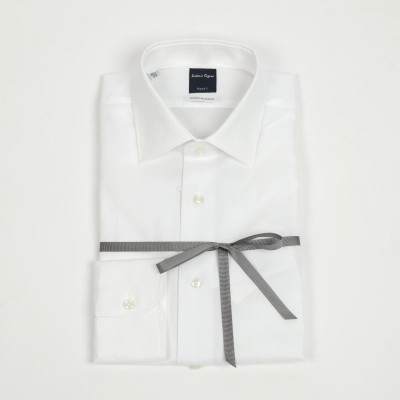 Camicia bianca doppio ritorto