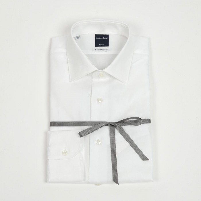 Camicia bianca doppio ritorto
