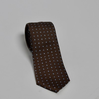 Cravatta marrone fantasia