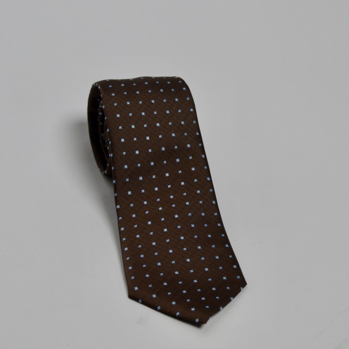 Cravatta marrone fantasia