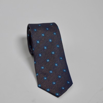Cravatta blu fantasia