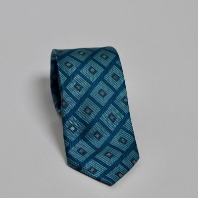 Cravatta verde acqua fantasia