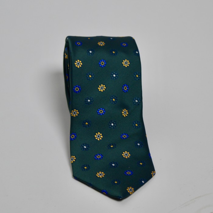 Cravatta verde fantasia