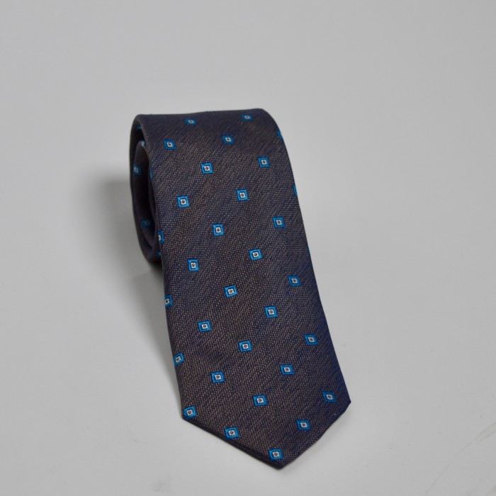 Cravatta blu fantasia