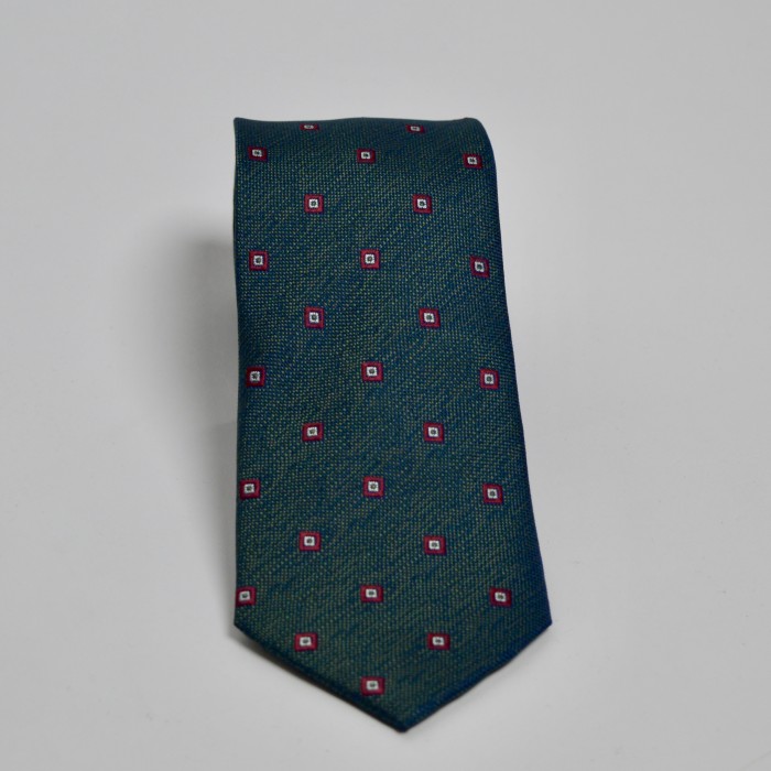 Cravatta verde fantasia