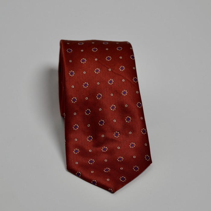 Cravatta rossa fantasia