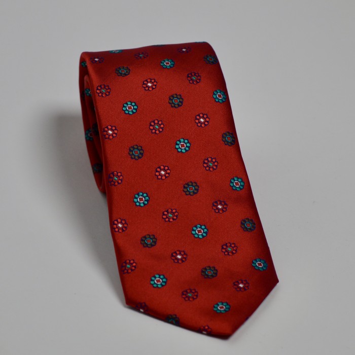 Cravatta rossa fantasia
