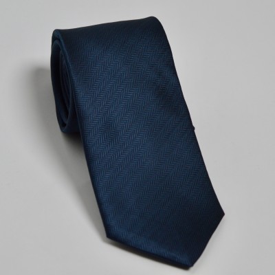 Cravatta blu spigata