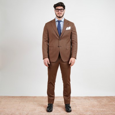 Abito monopetto petto Moro