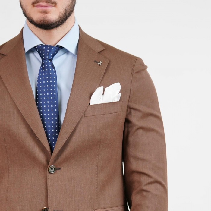 Abito monopetto petto Moro