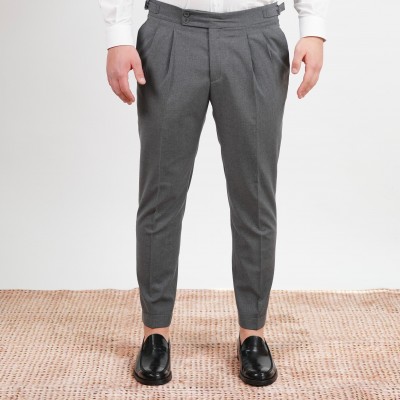 Pantalone doppia pince e...