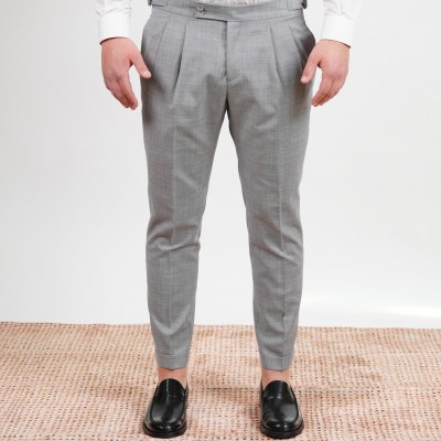 Pantalone doppia pince e...