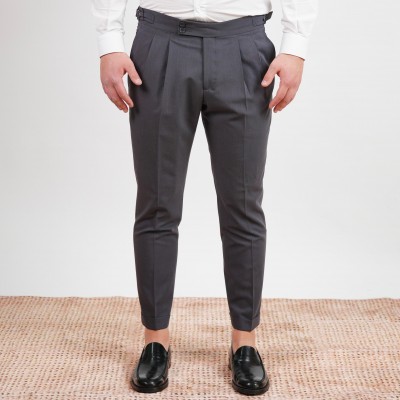 Pantalone doppia pince e...