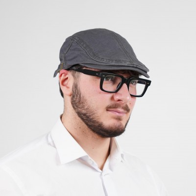 Coppola in cotone grigio scuro