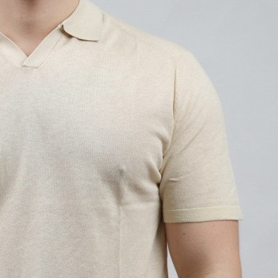 Polo in cotone collo a V -... 2