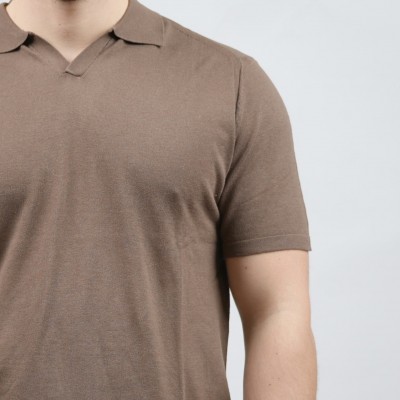 Polo in cotone collo a V -... 2