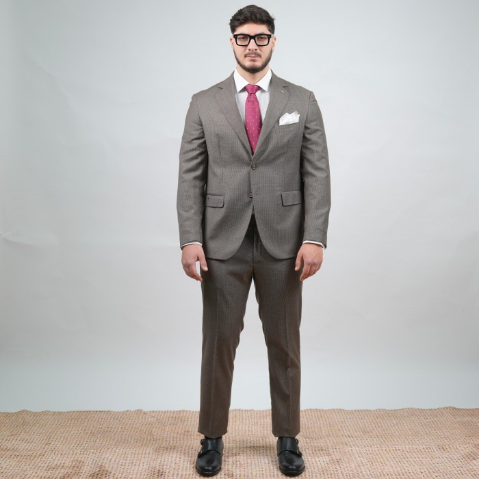 Abito monopetto pied de poule - Moro