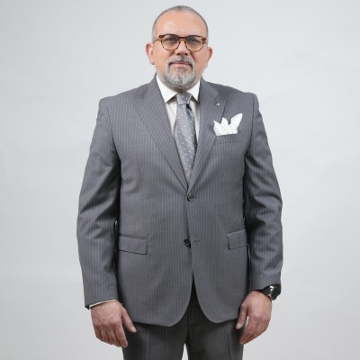 Abito monopetto gessato...