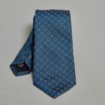 Cravatta fantasia - Celeste