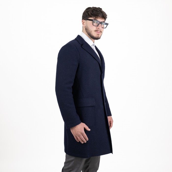 Cappotto monopetto Eleventy in lana -...