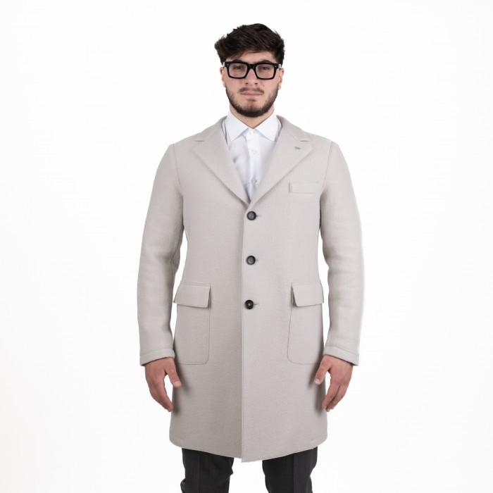 Cappotto monopetto Eleventy in lana -...