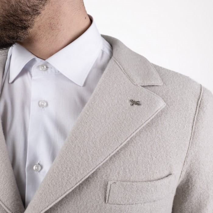 Cappotto monopetto Eleventy in lana -...