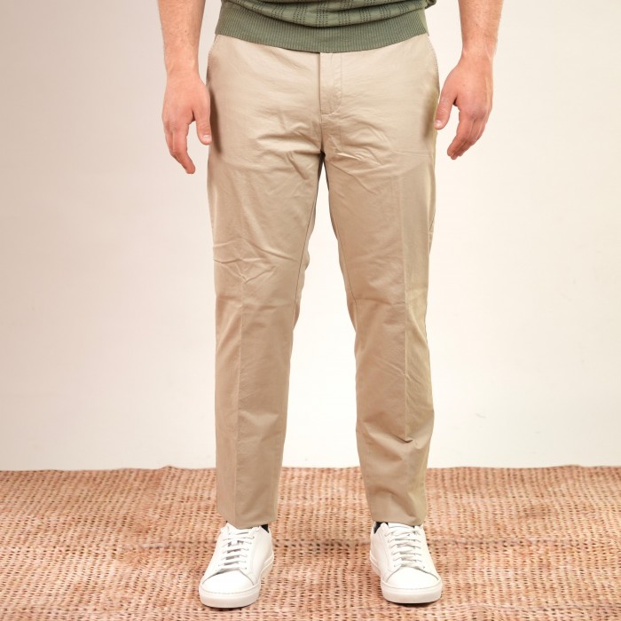 Pantalone in cotone chino - Beige