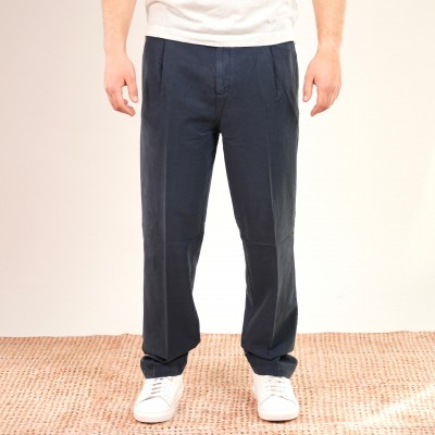 Pantalone chino in lino e...