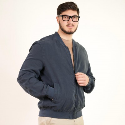 Bomber in cotone - Blu 2