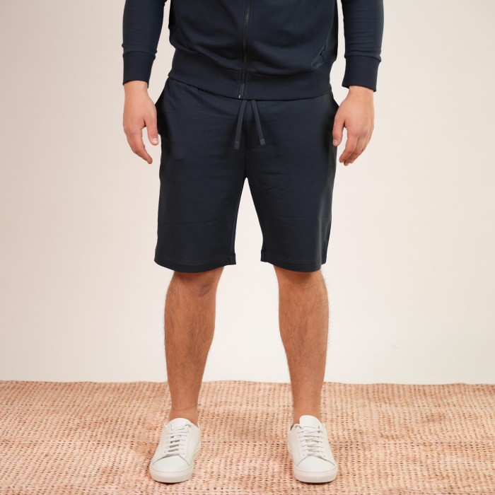 Bermuda in cotone - Blu