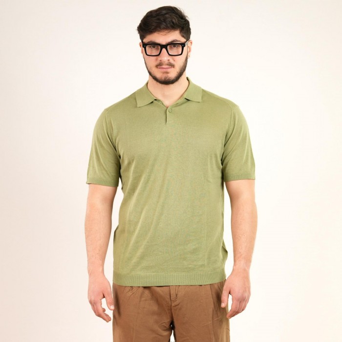 Polo 2 bottoni - Verde