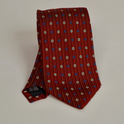 Cravatta rossa fantasia