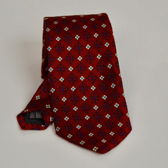 Cravatta rossa fantasia