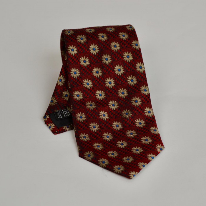 Cravatta rossa fantasia