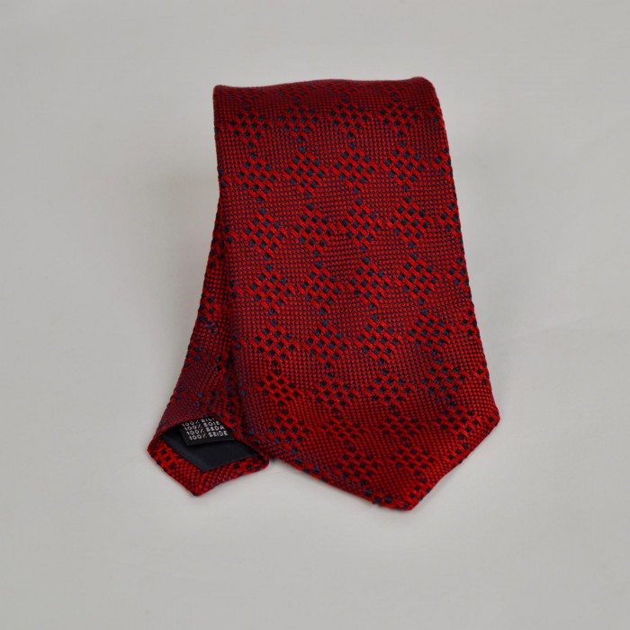 Cravatta rossa fantasia