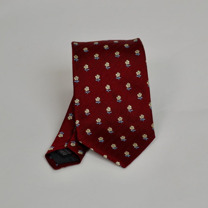 Cravatta rossa fantasia