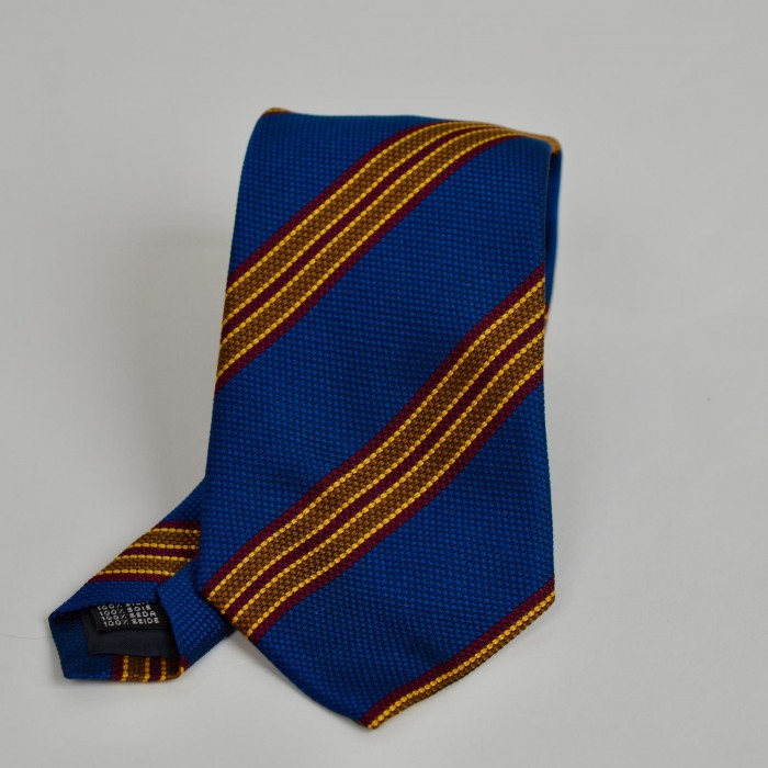 Cravatta fantasia - Blu regimental